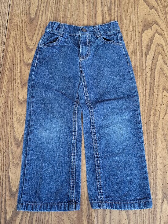 Nautica Other - Nautica Boys Size 5 Jeans Dark Wash Straight Leg Adjustable Waist Denim